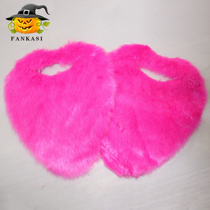 Fankasi Fuchsia Barbe Artificielle Accessoire de Fête et de Déguisement d'Halloween Amusante - Product Image 3
