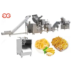 Small Scale Plantain Chips Making Line Equipment Large Semi Automatic Plantain Multi Cutting Chips Making Machines