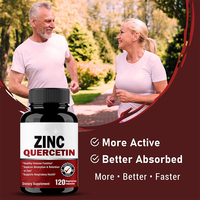 Suppléments de capsule de quercétine de zinc d'OEM soutien immue soutien concentré de zinc haute absorption soutien de la santé respiratoire