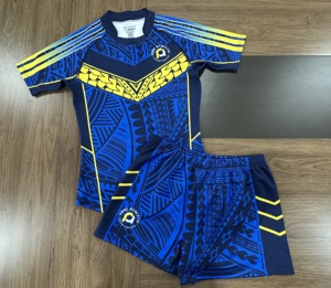 Ensemble d'uniformes de rugby TUHOE personnalisés sur le terrain Sublimation Polyester hors champ Maori Touch Football Wear Training Teamwear Shirt - Product Image 2