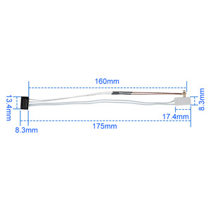 ชิ้นส่วนเซรามิกสำหรับให้ความร้อนและวัดอุณหภูมิ Qi Pang A1 A1mini รุ่น B03167 อุปกรณ์เสริมสำหรับเครื่องพิมพ์ 3 มิติ - Product Image 2