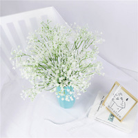 Fleurs artificielles blanches de Gypsophile (Souffle de Bébé) au toucher réel pour la décoration de mariage et de Noël à la maison
