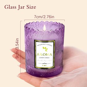 น้ำมันหอมระเหย ขวดแก้วสีม่ว<span class=keywords><strong>ง</strong></span>หรูหรา กลิ่นหอมจากขี้ผึ้งถั่ว<span class=keywords><strong>เห</strong></span>ลืองธรรมชาติ ทำด้วยมือ ติดทนนาน กลิ่นผลไม้ทันสมัย ช่วยผ่อนคลายความเครียดและปรับอารมณ์ - Product Image 6