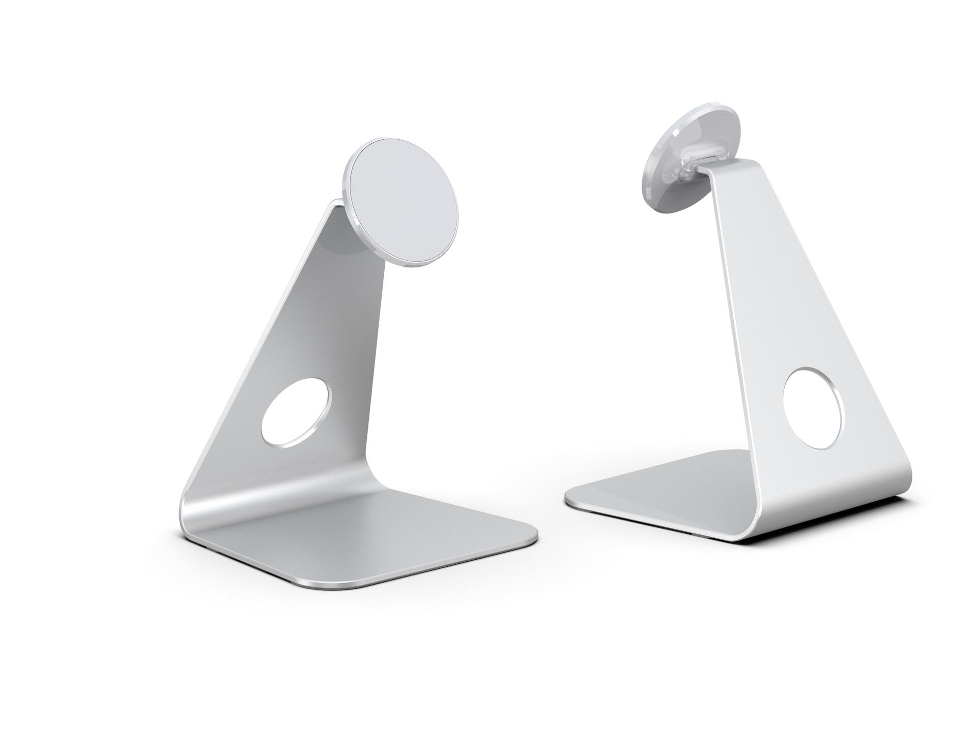 Silver mobile phone model