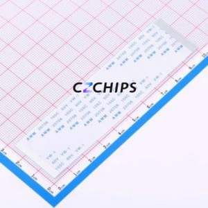 BX-FFC0.5-T-10048-50P FFC Cable (Flexible Flat Cable) P=0.5mm Connector 50P 0.5mm Non-Inverting 10cm - Product Image 1