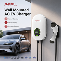AMPPAL 7 kW 32 A Type 2 UK – Borne de Recharge Murale CA pour Véhicules Électriques – Station de Charge Domestique pour VE