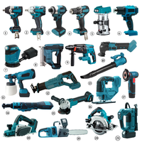 Kit de Herramientas Eléctricas Industriales de 18V, Multifunción, para Perforar, Cortar, Esmerilar y Acabar. Un conjunto curado