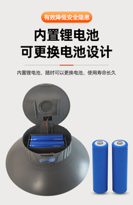 LED Emergency Light 2X8W IP20 Outdoor Waterproof White 6000K ABS+<b>PC</b> Body Tripod <b>Stand</b> Li-ion 4800mAh Battery 6 Hours Dimmable - Product Image 3