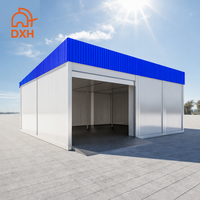 Maison préfabriquée modulaire en conteneur plat, garage, remise, panneaux sandwich, mini-maisons prêtes à être expédiées