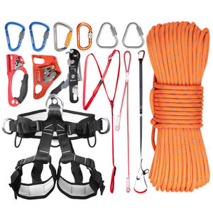 Kit <span class=keywords><strong>de</strong></span> Cuerdas Dobles Camnal, Arnés <span class=keywords><strong>de</strong></span> <span class=keywords><strong>Seguridad</strong></span> <span class=keywords><strong>de</strong></span> Cuerpo Completo, Mosquetón, <span class=keywords><strong>Casco</strong></span>, Ascendedor, Descensor, Anticaídas, Equipo <span class=keywords><strong>de</strong></span> Escalada, Protección - Product Image 3