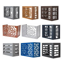 Couvercle de climatisation en alliage d'aluminium avec grille perforée sculptée et évidée pour la ventilation Installation murale