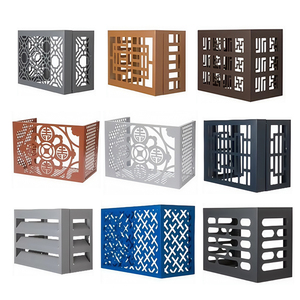 Couvercle de <span class=keywords><strong>climatisation</strong></span> en alliage d'aluminium avec grille perforée sculptée et évidée pour la ventilation Installation murale - Product Image 2