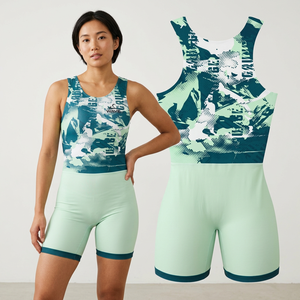 Combinaison d'arts martiaux ajustée pour femmes avec impression par sublimation, tissu respirant en spandex et polyester, combinaison d'arts martiaux mixte - Product Image 1