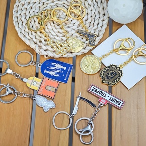 Kit de Llaveros Personalizados DIY con Letras, Dijes, Soportes, Diseños de Perro y de Dibujos Animados Esmaltados, para Venta al por Mayor - Product Image 2