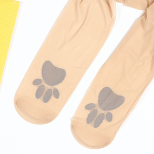 Open Crotch <b>Cat</b> Paw Stockings Ultra Thin Nylon Thigh High Women Anti Snagging Resistance Invisible Seamless - Product Image 3