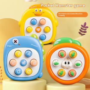 Fun Little Yellow Duck Handheld Plastic Whack-a-Mole Press Toy Jeux éducatifs de dessins animés pour enfants Vente en gros - Product Image 2