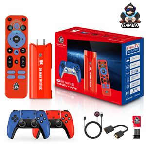 Zoku G1 Ретро Классическая игровая палка с двумя системами беспроводной контроллер 30000 HD видеоигровой консоли встроенный эмулятор Доступен Красный - Product Image 2