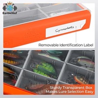 Boîte de rangement étanche pour matériel de pêche avec plateaux 3600 et 3700, organisateur à séparateurs amovibles pour le stockage de leurres de pêche en rivière et en lac