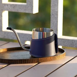 Funda de cuero para cafetera, funda de cuero PU anti-calor, funda de cuero para mini tetera de acero inoxidable - Product Image 4