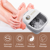 KASJ D5 2025 Masseur de pieds pliable intelligent avec écran LED, contrôle de la température, chauffage électrique 500W, capacité 5-10L, pour la maison