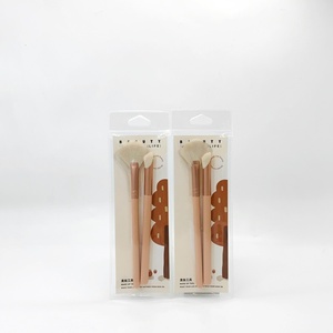 Uuyp Tốt Nhất Bán Dễ Dàng Lấy Nhỏ Dễ Thương Cảm Ứng Mềm Mại Cảm Giác Di Động Eyeshadow Blush Cạo Râu Bàn Chải Làm Nổi Bật 2Pcs <span class=keywords><strong>Make</strong></span>-<span class=keywords><strong>up</strong></span> <span class=keywords><strong>Kit</strong></span> - Product Image 5