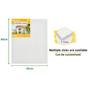 Lienzo estirado de 40X60CM, <span class=keywords><strong>lienzos</strong></span> de arte <span class=keywords><strong>en</strong></span> <span class=keywords><strong>blanco</strong></span> de 100% algodón <span class=keywords><strong>para</strong></span> <span class=keywords><strong>pintar</strong></span>, lienzo de pintura antifugas <span class=keywords><strong>para</strong></span> pintura al óleo y acrílica - Product Image 2