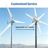 Groupe électrogène éolien de qualité industrielle 5 kW, forte résistance au vent et logo personnalisé, provenant d'une usine professionnelle