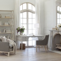 Bureau ancien français en bois, intelligent, de haute qualité, pour réception, bureau d'étude, vanité