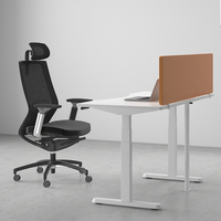 Bureau assis-debout réglable en hauteur OMNI, bureau électrique debout avec 3 réglages de mémoire pour poste de travail de taille exécutive
