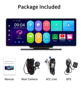 11.26 "h208d 4 gam GPS navigation không dây Carplay màn hình xách tay màn hình Xe DVR Dashcam xe màn hình Android Car DVD Player - Product Image 2