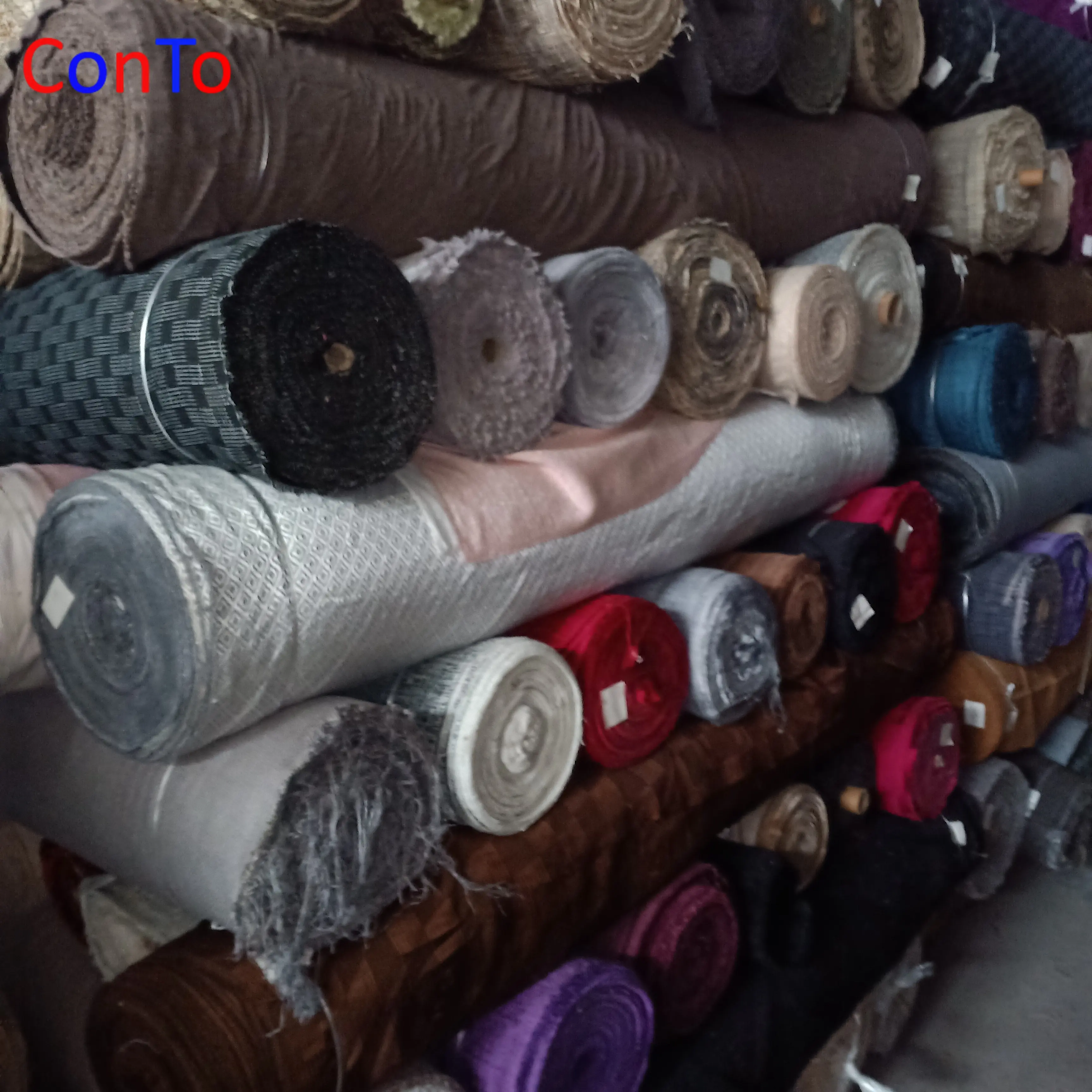 Hot Selling Curtain Linen In Stock Car Seat Upholstery Fabric