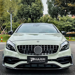 Kit de carrocería completo para Mercedes-Benz W176 Clase A 2016-2018, actualización al estilo <span class=keywords><strong>A45</strong></span> AMG, parachoques delantero y trasero, difusor, faldones laterales, parrilla GT - Product Image 3