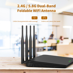 Antennes de communication quadri-bandes 2,4 GHz et 5 GHz en caoutchouc, antenne Wifi pliable avec connecteur SMA mâle - Product Image 6