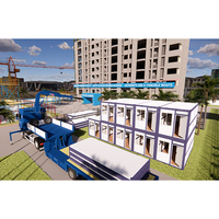 Conteneur portable préfabriqué pliable maison 1 2 3 chambres unité de maison préfabriquée