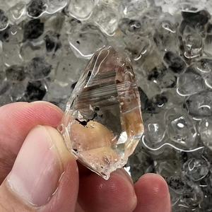<strong>Rock</strong> Crystal High <strong>Quartz</strong> Double Terminated Natural Shaped Lucky Stone Raw Herkimer Diamond for Necklace Pendant Rings DIY - Product Image 3