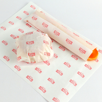 Papier sulfurisé écologique et recyclable pour hamburgers, avec logo personnalisé imprimé