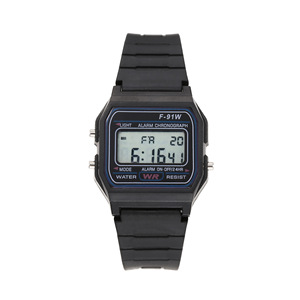 Student Children's Sports Digital Electronic Watch F-91w Multi-Function Luminous Alarm <strong>Clock</strong> Square Design - Product Image 3