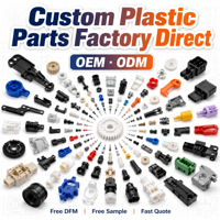 Usine de pièces moulées par injection plastique sur mesure OEM ODM, matériaux ABS/PC/PP, tolérance de 0,01 mm, composants d'ingénierie