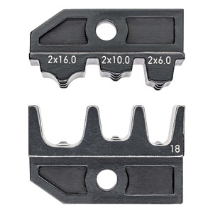 Herramienta de crimpado para terminales de doble férula de tamaño 2x6.0, 2x10.0, 2x16.0, para cables de calibre 18 - Product Image 1