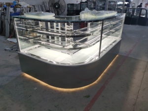 Làm mát nhỏ <span class=keywords><strong>Countertop</strong></span> bánh hiển thị tủ lạnh mở phía trước mát hiển thị tủ siêu thị Gelato hiển thị - Product Image 5