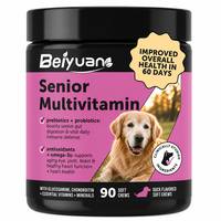 Compléments multivitaminés à mâcher pour chiens et chats - Soutien immunitaire avec glucosamine, chondroïtine, probiotiques et MSM