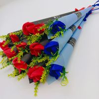 Rose artificielle unique en savon, fleur décorative et économique pour mariage, Saint-Valentin, Fête des Mères, anniversaire et cadeaux d'affaires