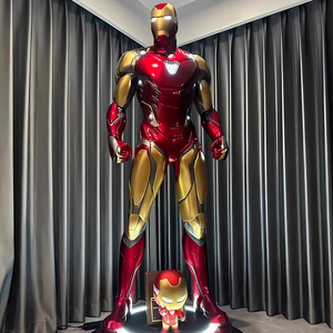 Personnalisé 210cm grandeur nature Tony <span class=keywords><strong>Stark</strong></span> Bobble Head Sculpture modèle célèbre personnage de film américain de 'Actin Iron 'Frp Figure Man - Product Image 1