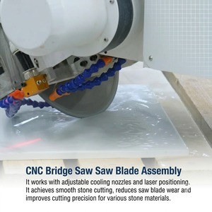 Scie à pont CNC 5 axes pour pierre, machine de découpe de comptoirs de cuisine et de salle de bain en marbre avec caméra pour le traitement des dalles de quartz - Product Image 5
