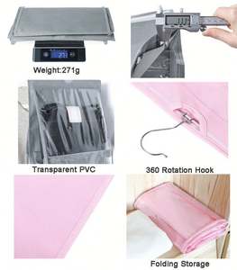 Sac de rangement suspendu en tissu non tissé, double face, pliable, pour articles ménagers - Product Image 6