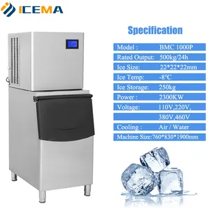 Cube Ice Machine 500kg Per Day Ice Cube Maker Machine Commercial Best Ice Cube Machine