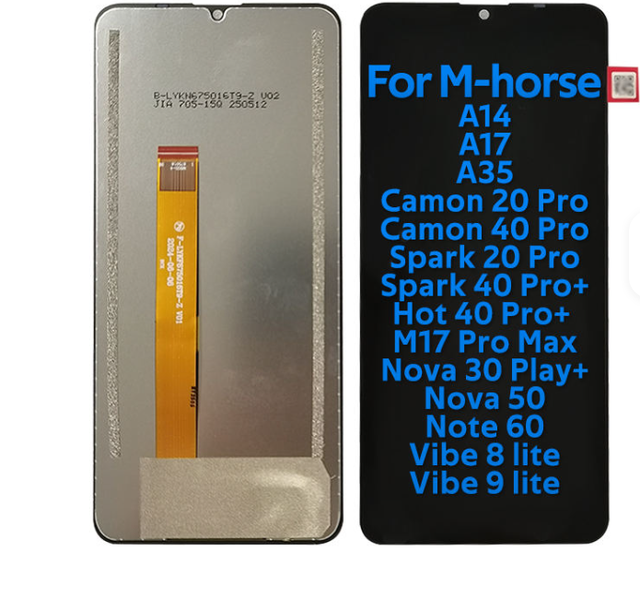 Hot Selling Phone Monitor Touch Screen for M-Horse A14 A35 A17 Hot40 Pro Plus Note60 Lcd Replacement Screen