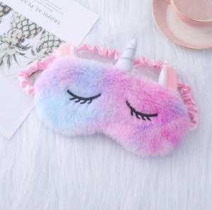 Maschera per <span class=keywords><strong>Dormire</strong></span> in Peluche <span class=keywords><strong>a</strong></span> Forma di Corno, Morbida e Soffice, Divertente Mascherina Animale per <span class=keywords><strong>Dormire</strong></span>, Copriocchi, Gadget per Feste - Product Image 6