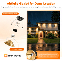 Ventes Flash : Spot LED Encastrable Rond Anti-éblouissement 3 Pouces 12W IP44 Or, Dimmable Triac COB pour Plafond