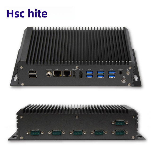 Suzhou Hite Industrial Mini PC GM-1220 Fanless Embedded All-in-One Host 8GB RAM 1TB Storage Low Power Consumption Dustproof